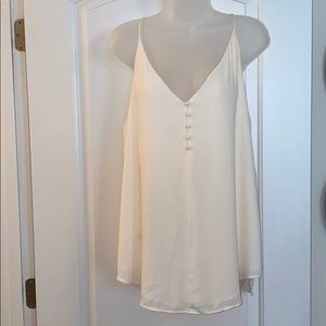LOFT covered button strappy cami large petite